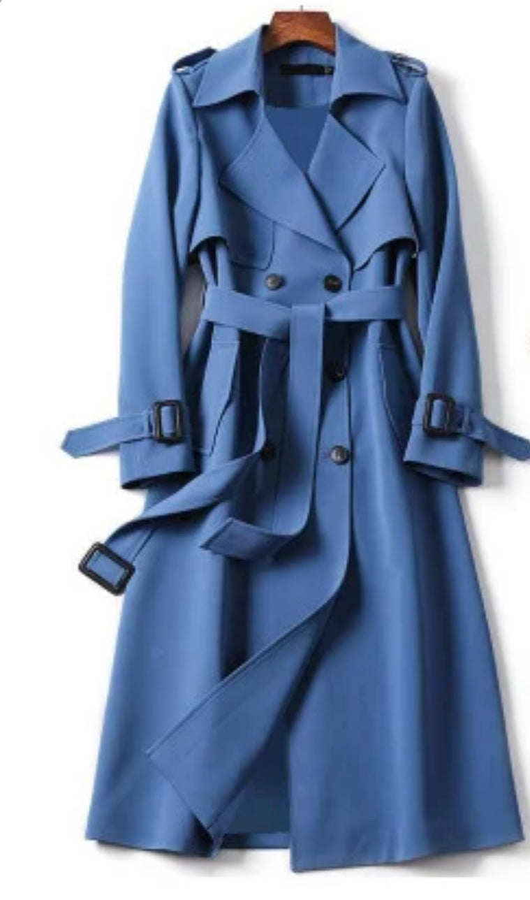 Mid length trench coat