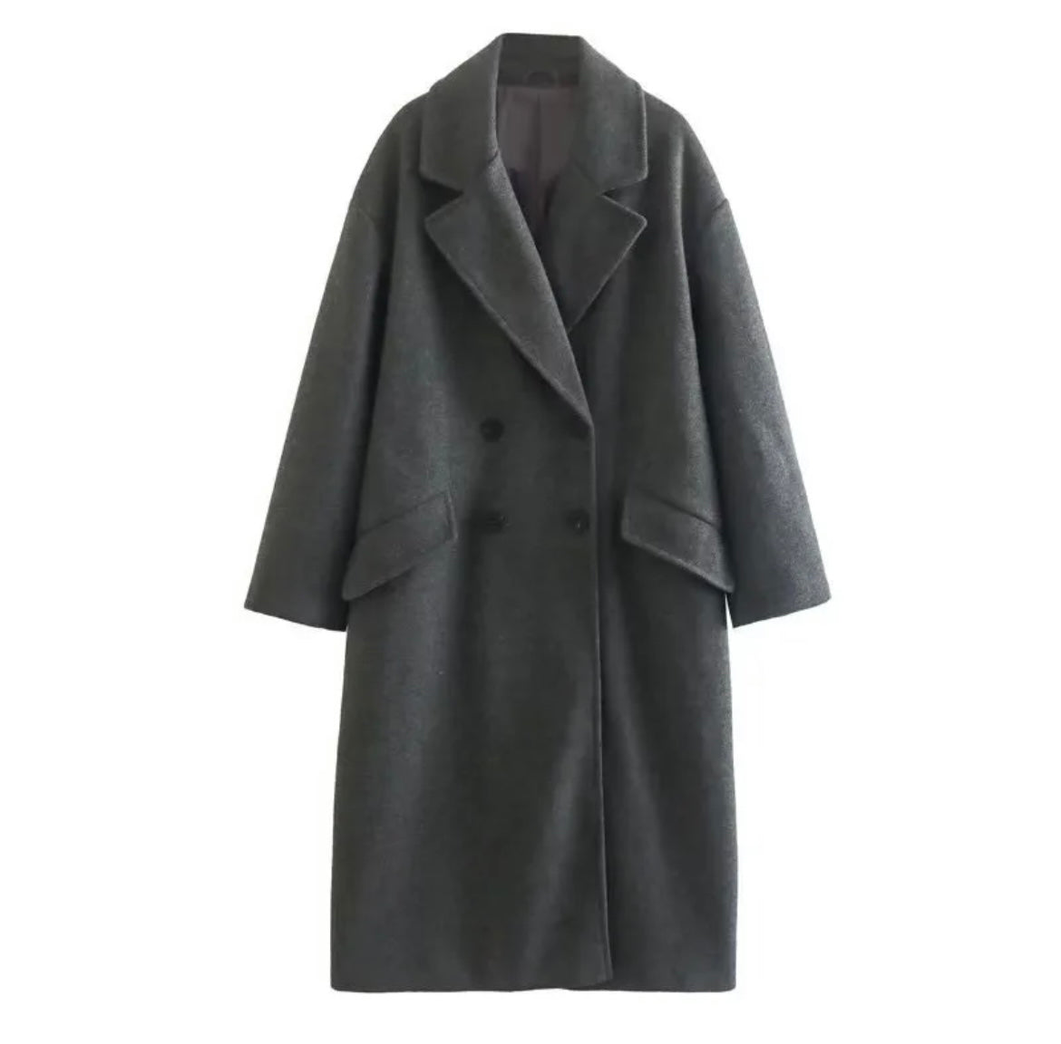 wool coat retro reverse womens