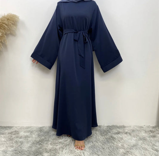 Abaya with belt kingsblue