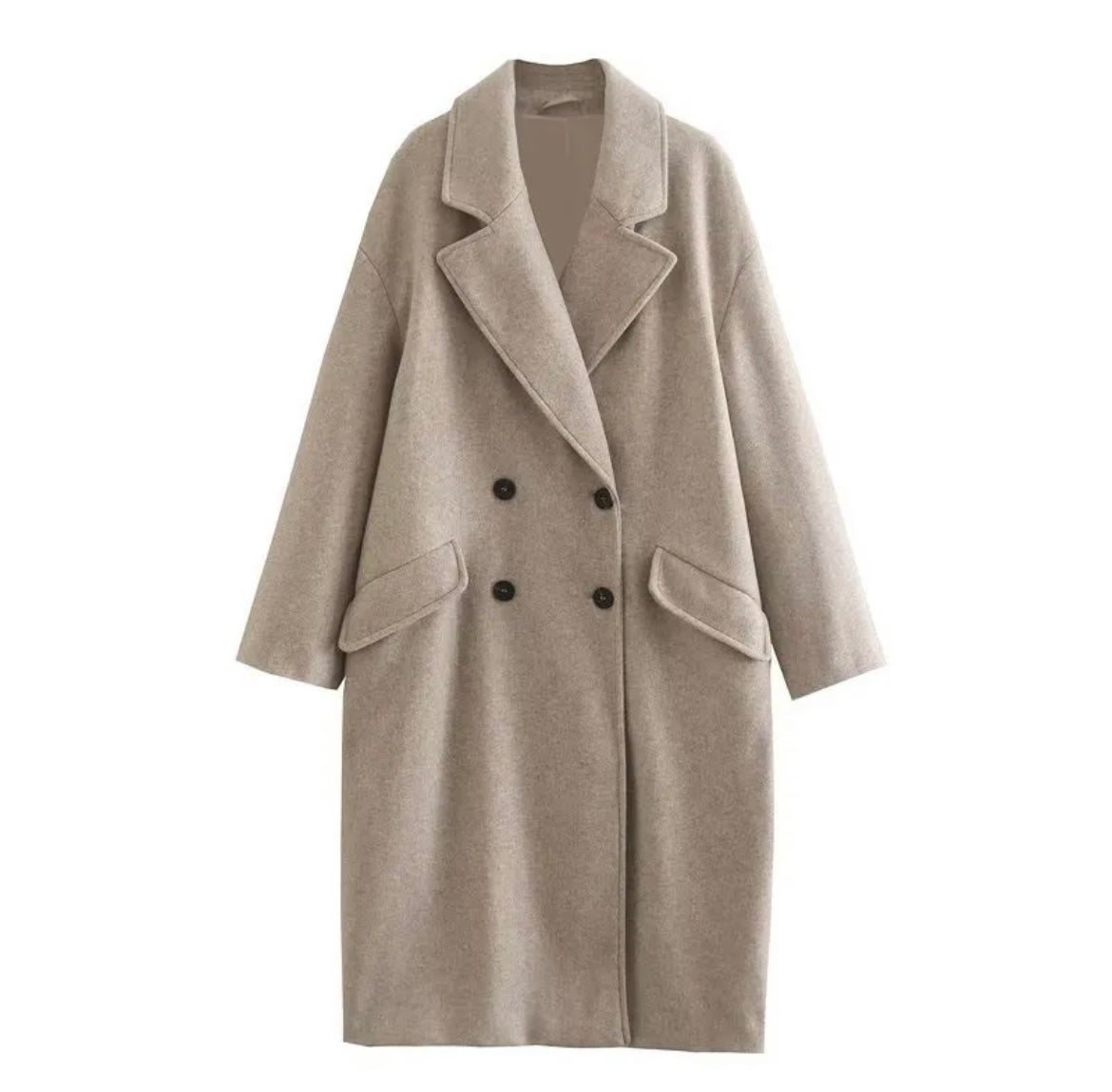 wool coat retro reverse womens