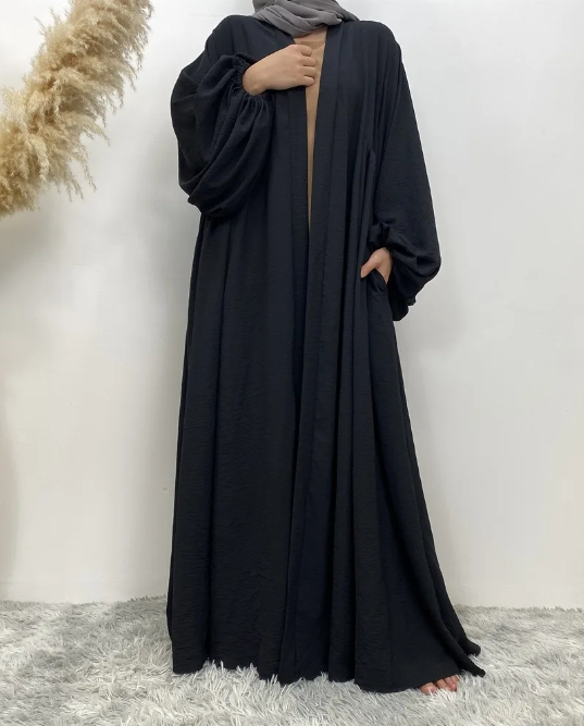 abaya kimono black