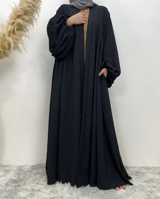abaya kimono black